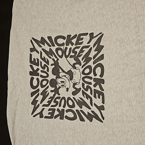 Vans Shirts Men's Grey Long Sleeve T Shirt Vans Disney Mickey Mouse - Picture 9 of 9